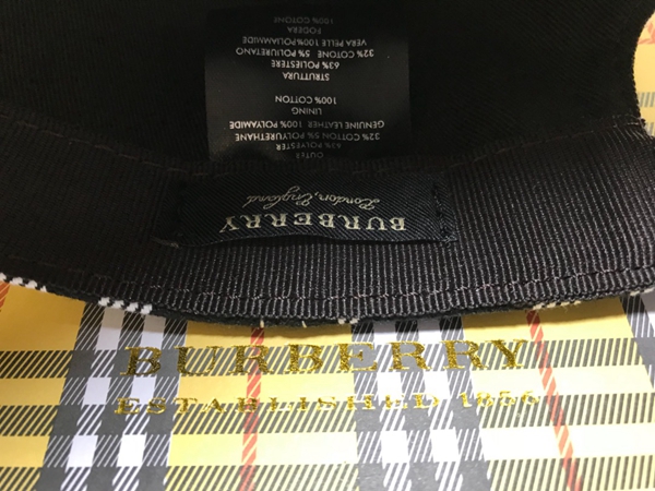 ブランド帽子素材ディテール